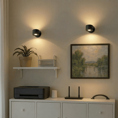 Eclara Girasol rechargeable wall sconce with remote control, cable-free lighting