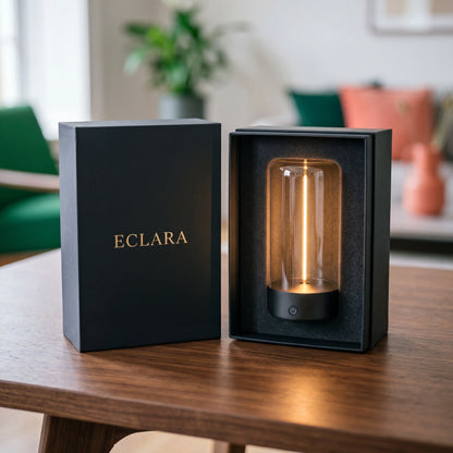 Eclara Filum premium unboxing, rechargeable magnetic filament lamp